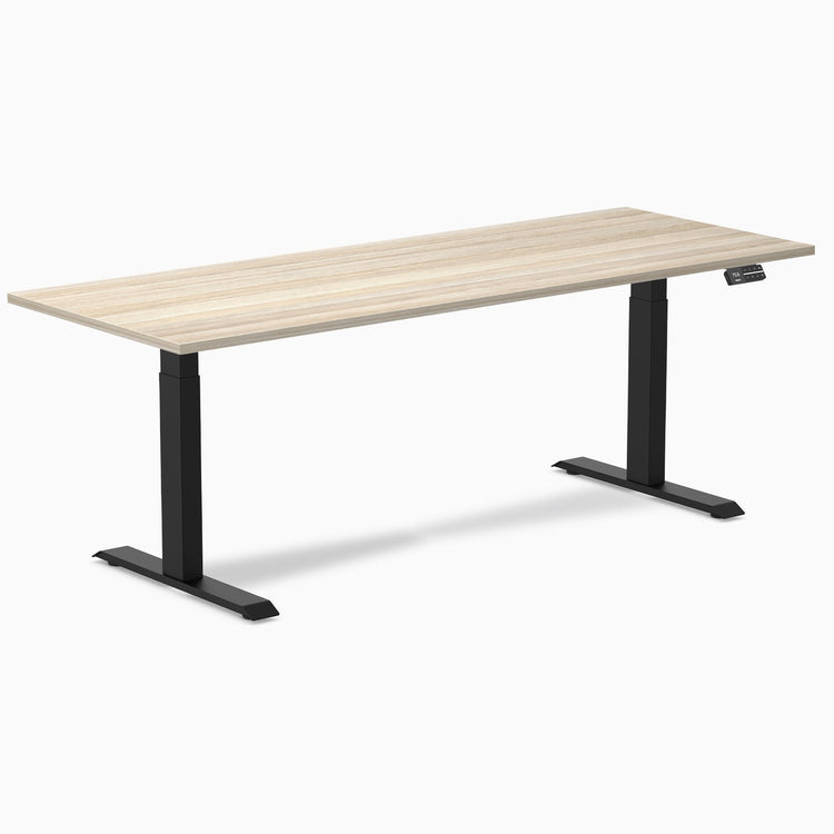 Bureau assis-debout Desky Dual en mélamine