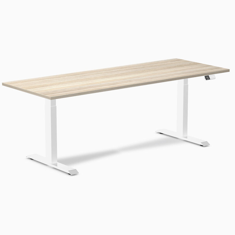 Bureau assis-debout Desky Dual en mélamine
