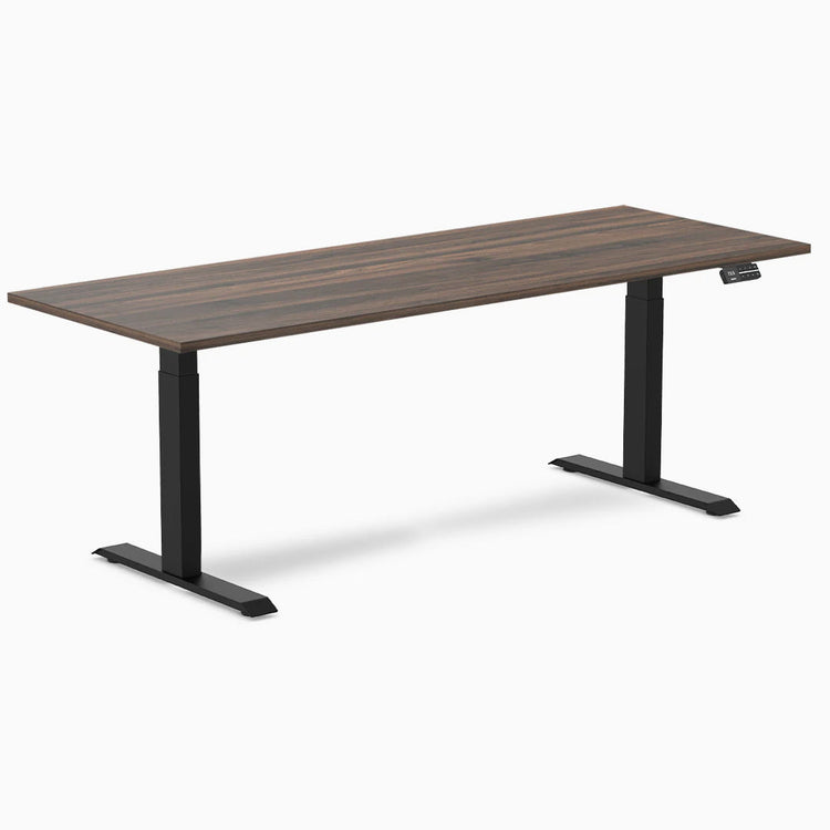 Bureau assis-debout Desky Dual en mélamine