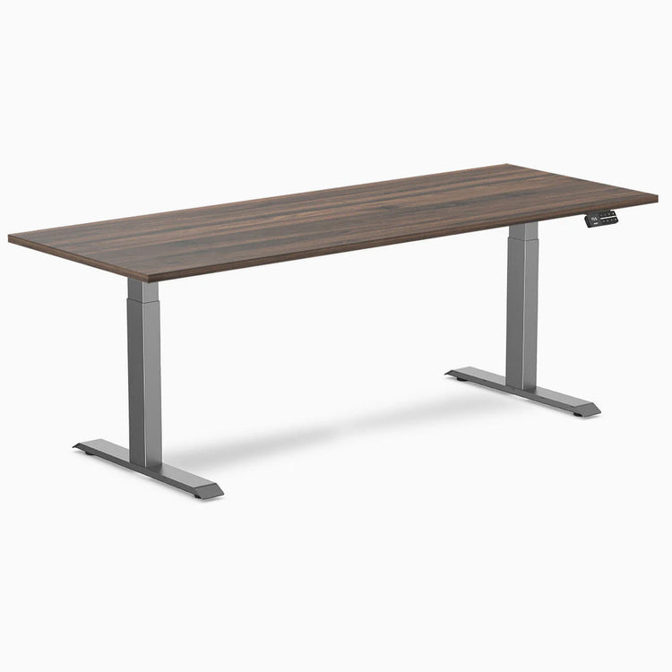 Bureau assis-debout Desky Dual en mélamine