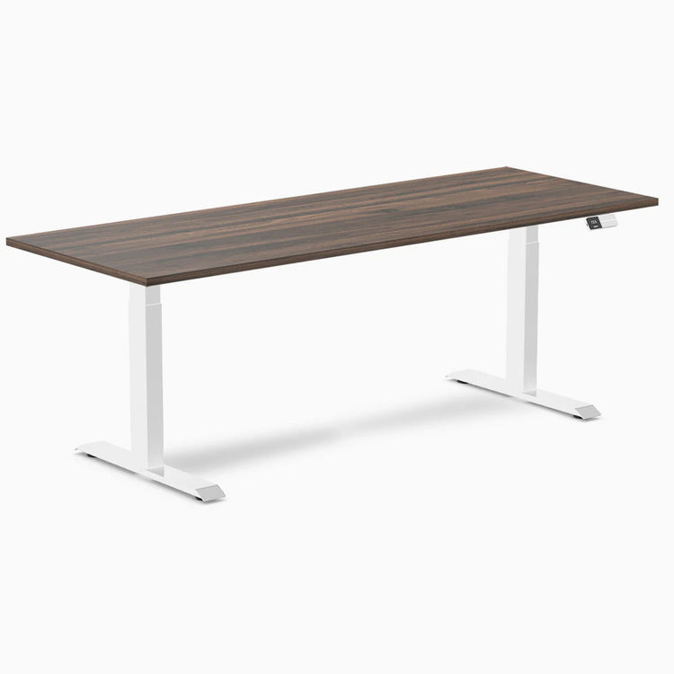 Bureau assis-debout Desky Dual en mélamine