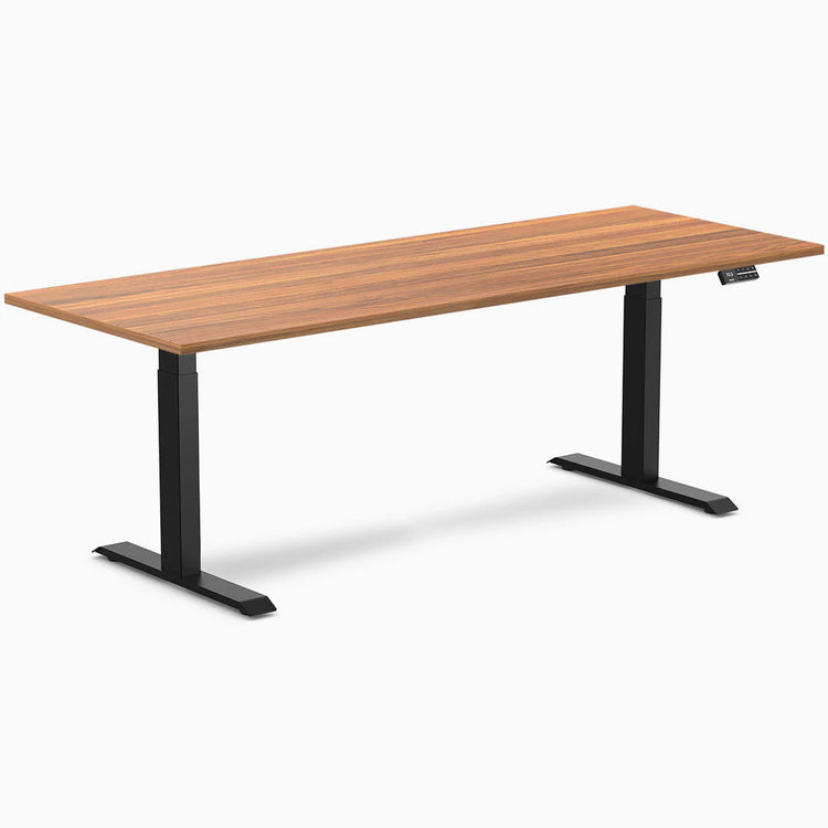 Bureau assis-debout Desky Dual en mélamine
