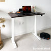 Bureau assis-debout Desky Dual Mini - Bureaux doubles - Desky - Blanc - 800x500mm - Noir mat - Desky®