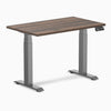 Bureau assis-debout Desky Dual mini plateau en mélamine legno jarrah