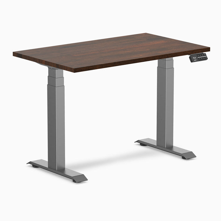 Bureau assis-debout Desky Dual Mini en hévéa