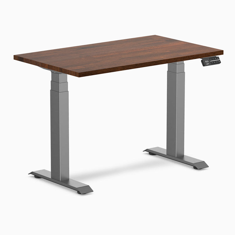 Bureau assis-debout Desky Dual Mini en hévéa