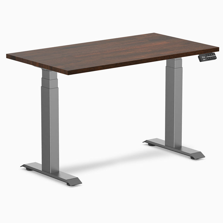 Bureau assis-debout Desky Dual Mini en hévéa