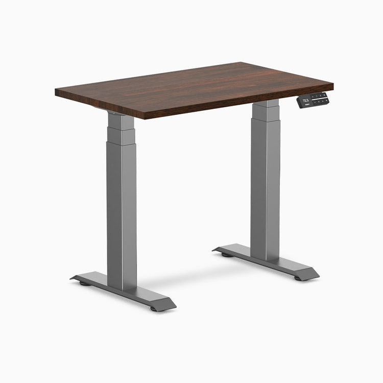 Bureau assis-debout Desky Dual Mini en hévéa