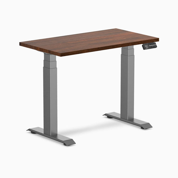 Bureau assis-debout Desky Dual Mini en hévéa