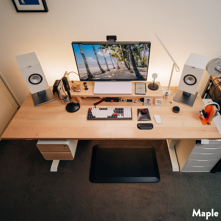 Bureau assis-debout en bois massif Desky Dual