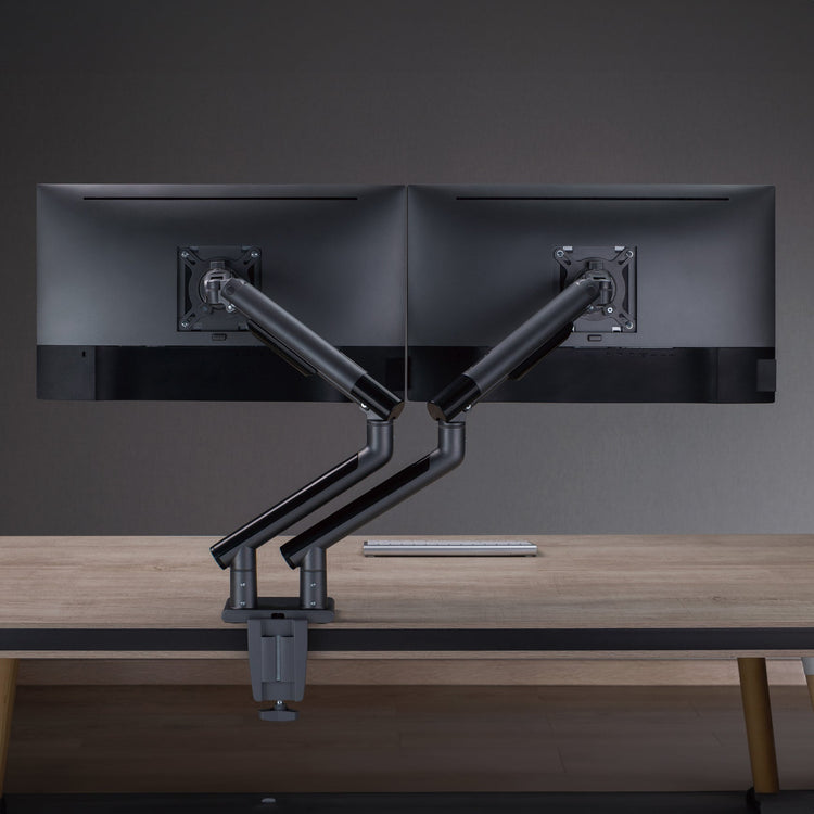 Bras écran double aluminium fin Desky Dual