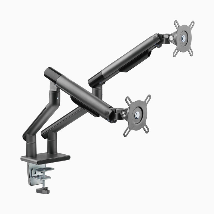 Bras écran double aluminium fin Desky Dual