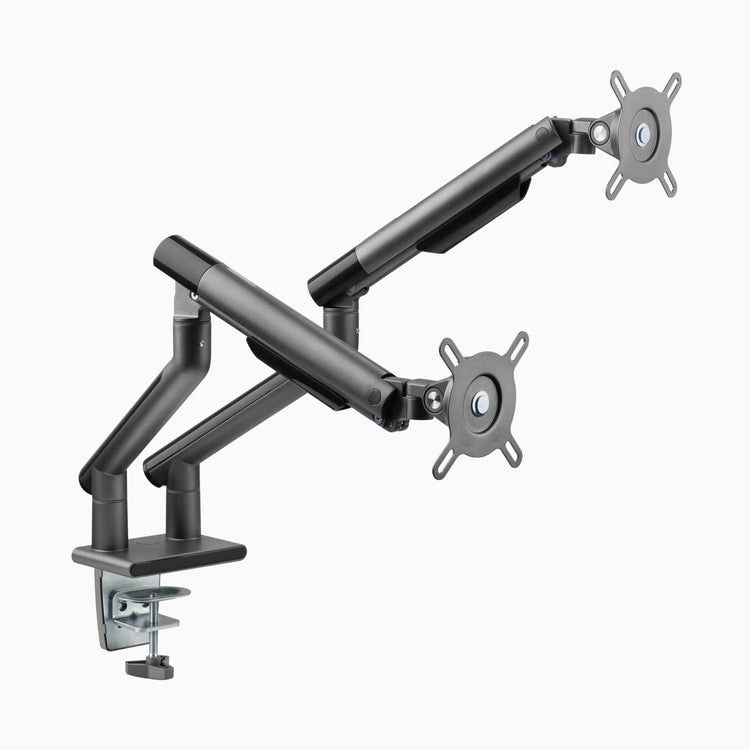 Bras écran double aluminium fin Desky Dual