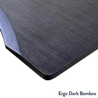 Plateau Desky en bambou foncé à bord ergonomique