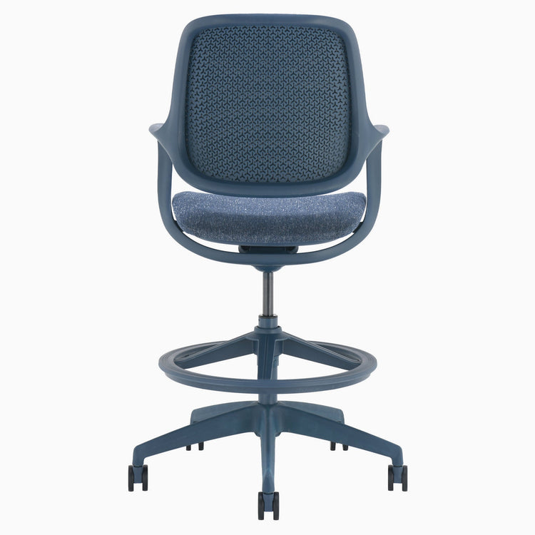 Chaise de bureau ergonomique à dossier bas Desky Evoque