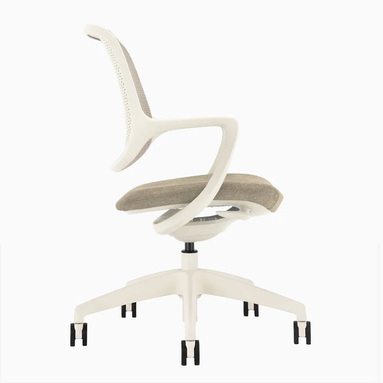 Chaise de bureau ergonomique à dossier bas Desky Evoque