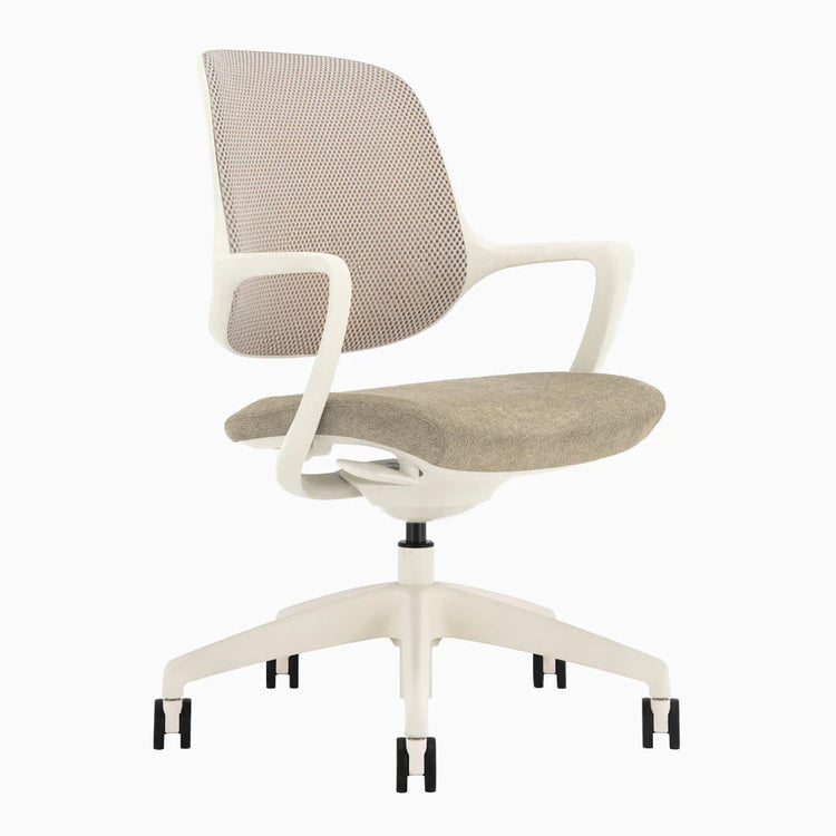 Chaise de bureau ergonomique à dossier bas Desky Evoque
