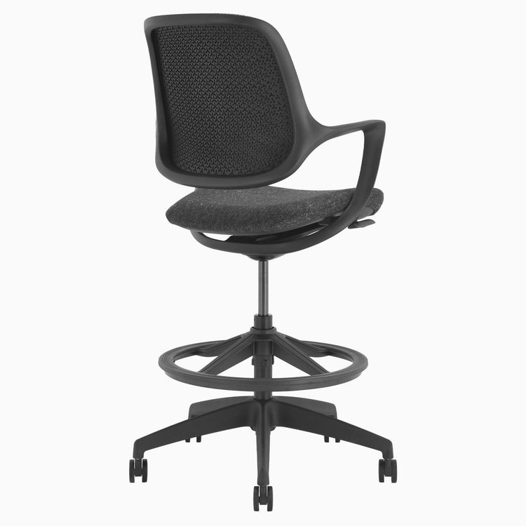 Chaise de bureau ergonomique à dossier bas Desky Evoque