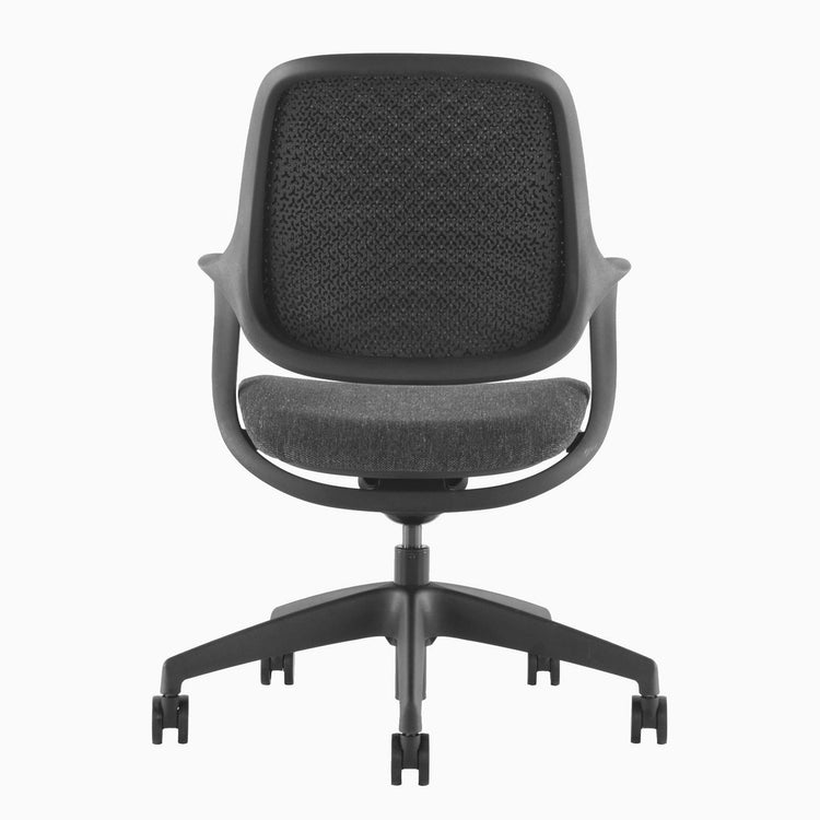 Chaise de bureau ergonomique à dossier bas Desky Evoque