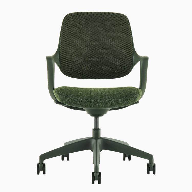 Chaise de bureau ergonomique à dossier bas Desky Evoque