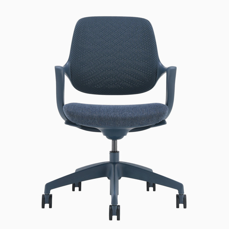 Chaise de bureau ergonomique à dossier bas Desky Evoque