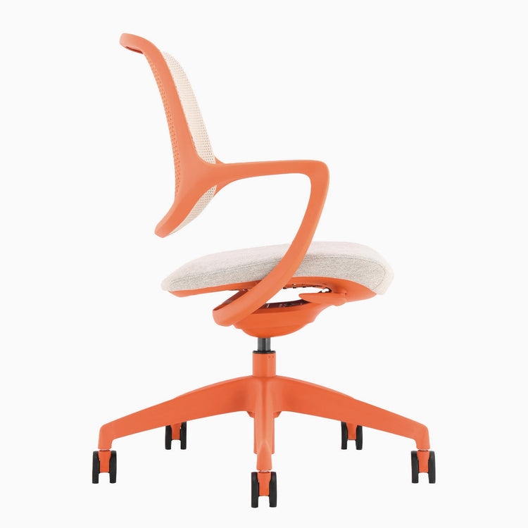 Chaise de bureau ergonomique à dossier bas Desky Evoque