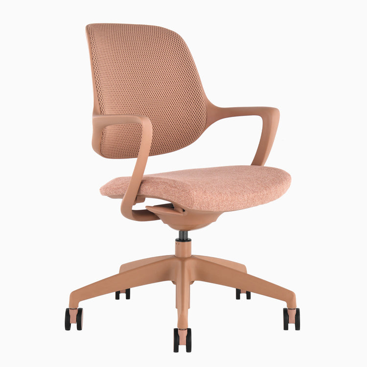Chaise de bureau ergonomique à dossier bas Desky Evoque