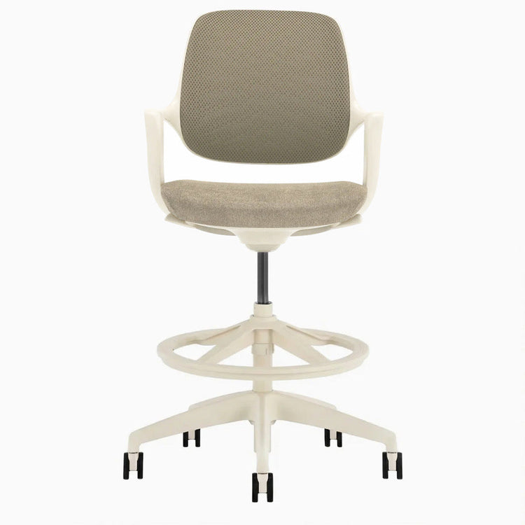 Chaise de bureau ergonomique à dossier bas Desky Evoque