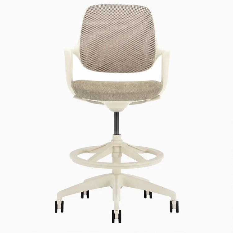 Chaise de bureau ergonomique à dossier bas Desky Evoque