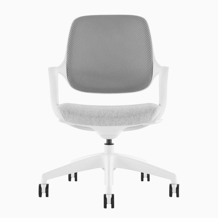 Chaise de bureau ergonomique à dossier bas Desky Evoque