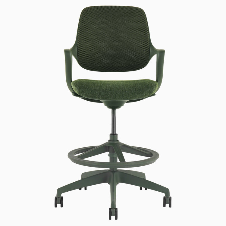Chaise de bureau ergonomique à dossier bas Desky Evoque