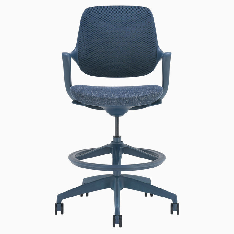 Chaise de bureau ergonomique à dossier bas Desky Evoque