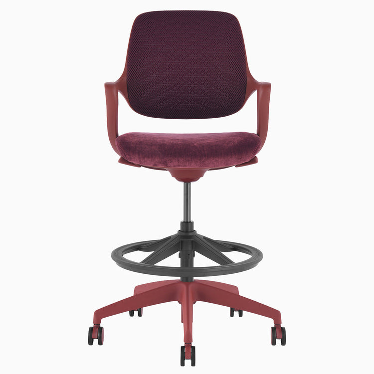 Chaise de bureau ergonomique à dossier bas Desky Evoque