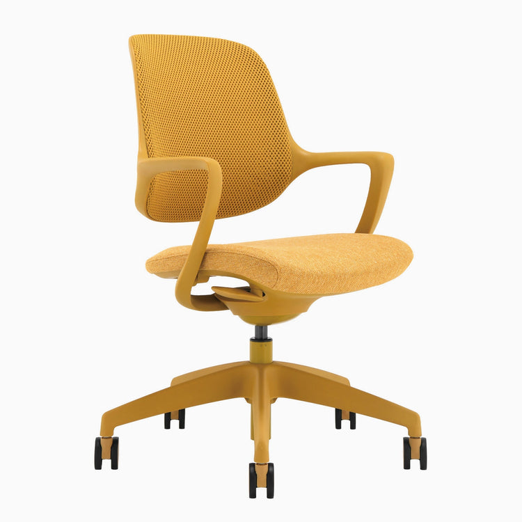 Chaise de bureau ergonomique à dossier bas Desky Evoque