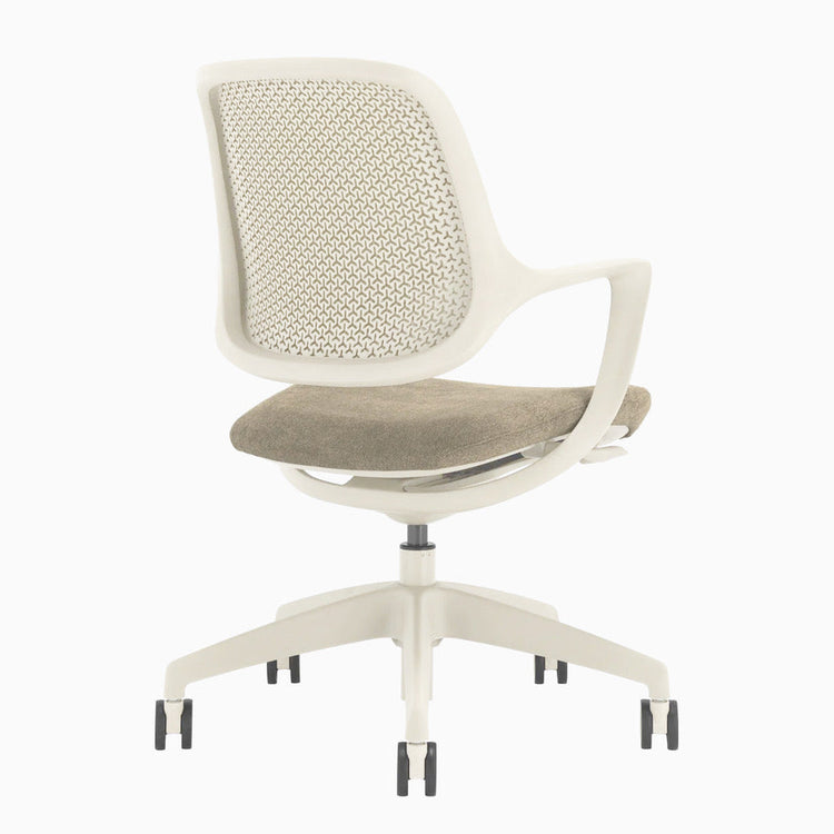 Chaise de bureau ergonomique à dossier bas Desky Evoque
