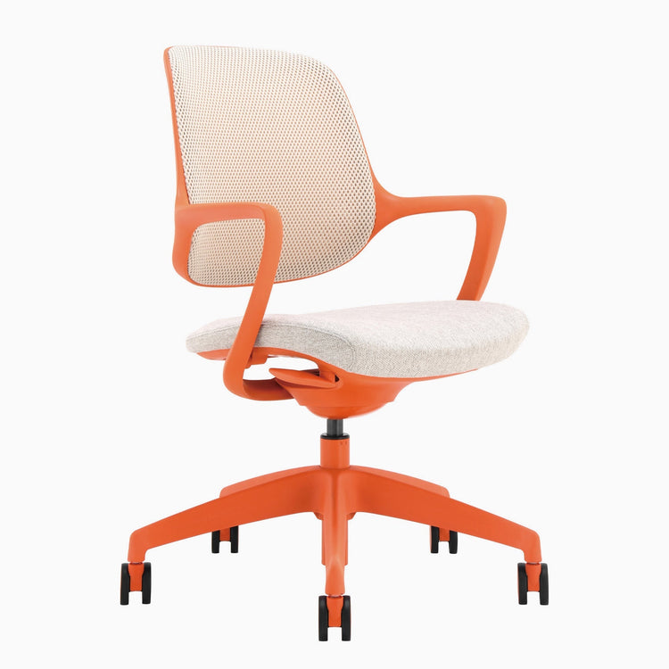 Chaise de bureau ergonomique à dossier bas Desky Evoque