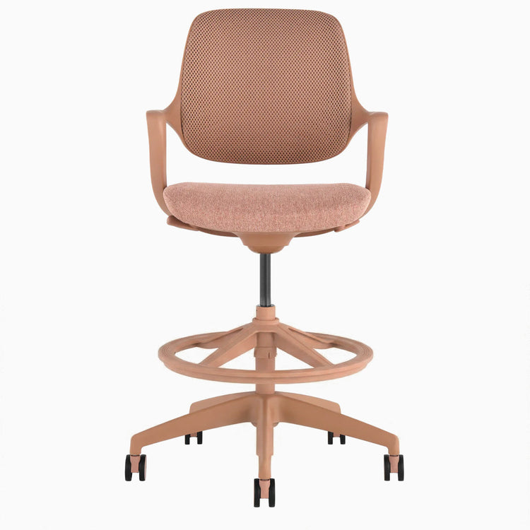 Chaise de bureau ergonomique à dossier bas Desky Evoque
