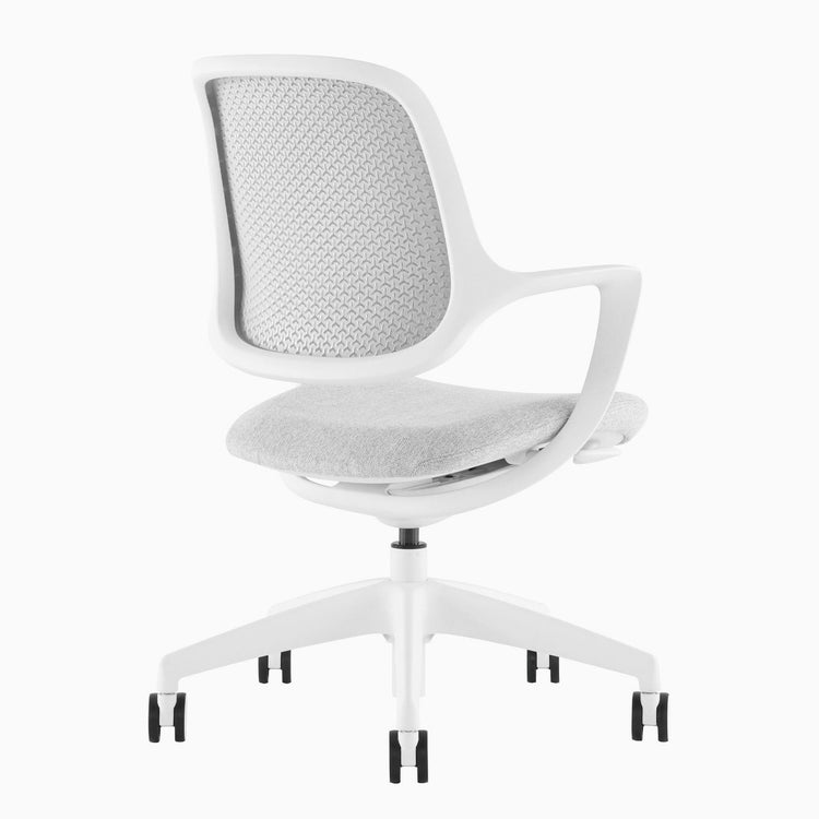 Chaise de bureau ergonomique à dossier bas Desky Evoque