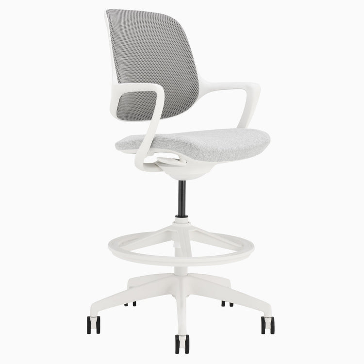 Chaise de bureau ergonomique à dossier bas Desky Evoque