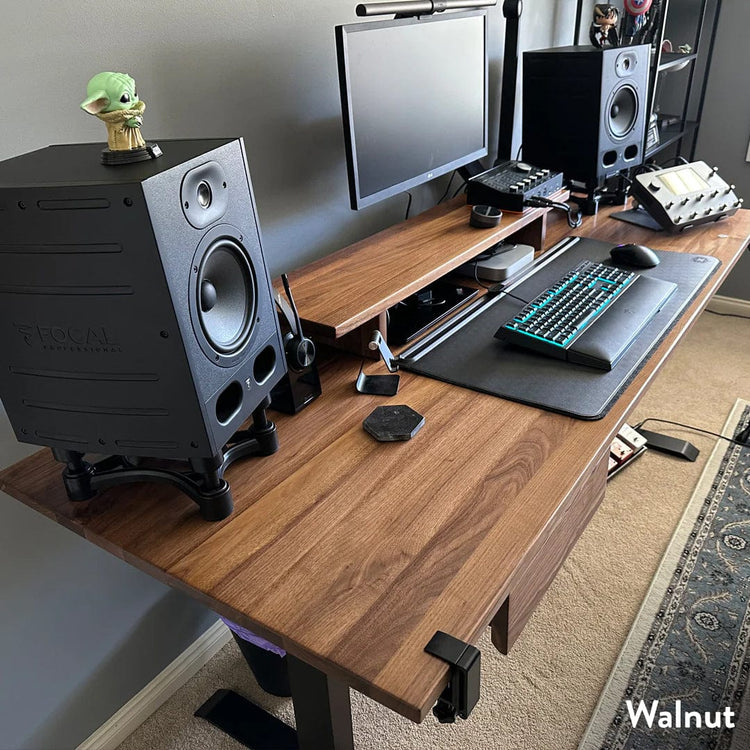 Bureau assis-debout en bois massif Desky Dual