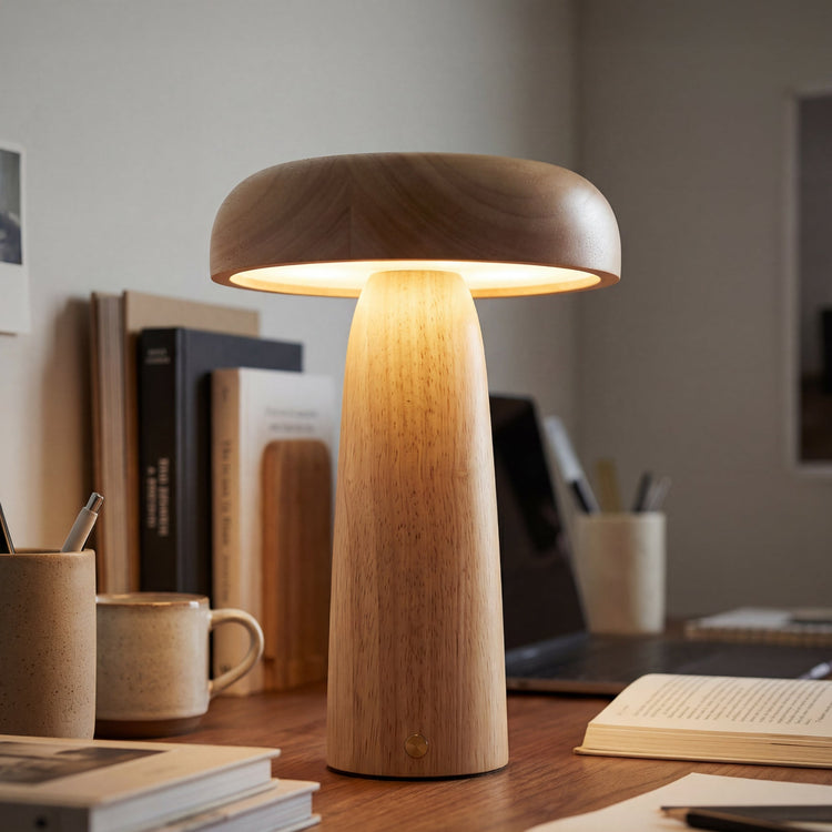 Lampe de bureau sans fil Desky Mushroom