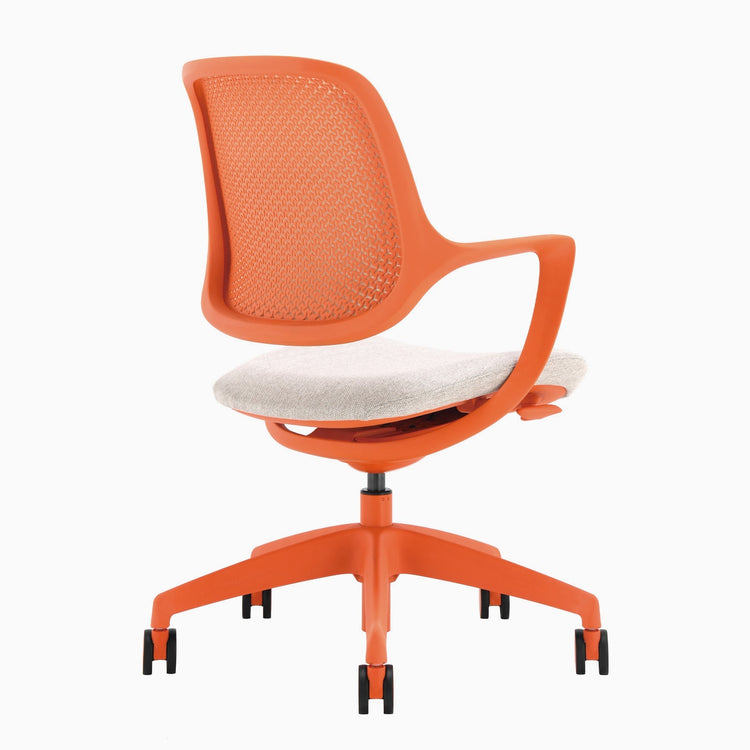 Chaise de bureau ergonomique à dossier bas Desky Evoque