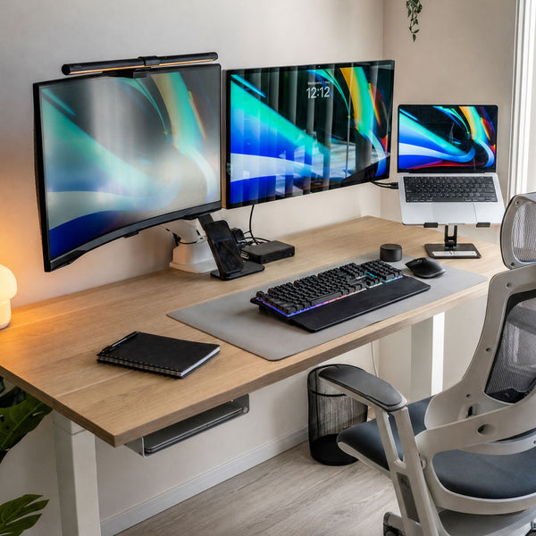 Desky Under Desk Ultra Slim Shelf detail view 6