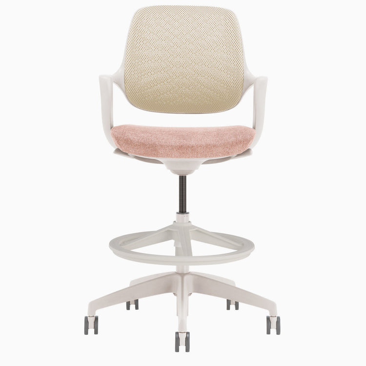 Chaise de bureau ergonomique à dossier bas Desky Evoque
