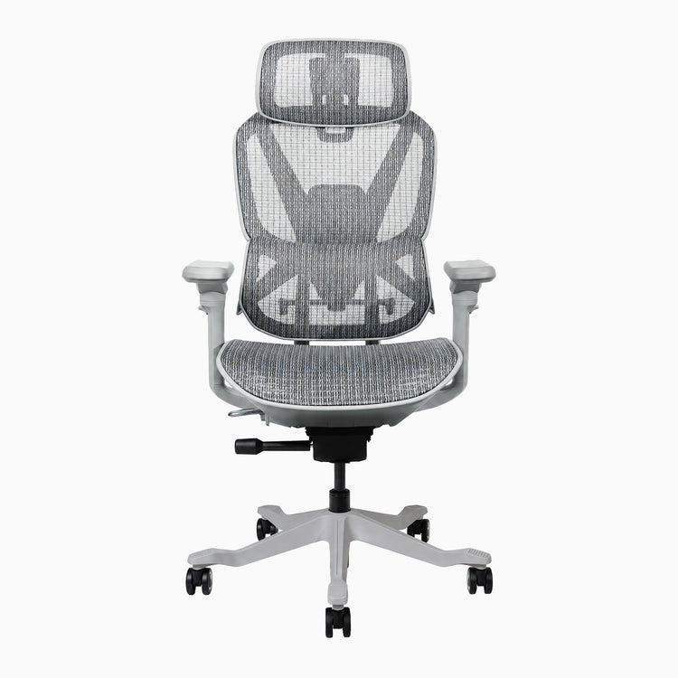 Chaise de bureau ergonomique Desky Contourra en blanc