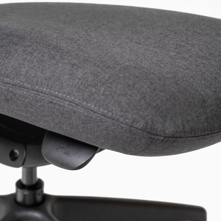 Desky Pivot Ergonomic Office Task Chair, seat cushion detail