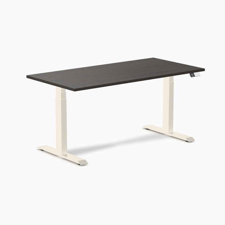 Bureau assis-debout Desky Dual en mélamine