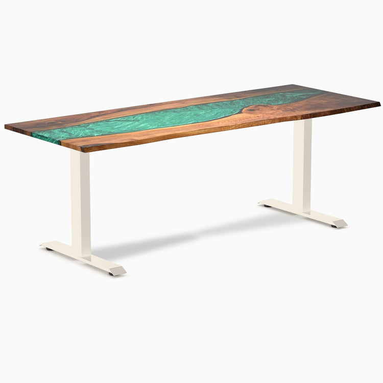 Bureau en bois massif et résine Desky Zero