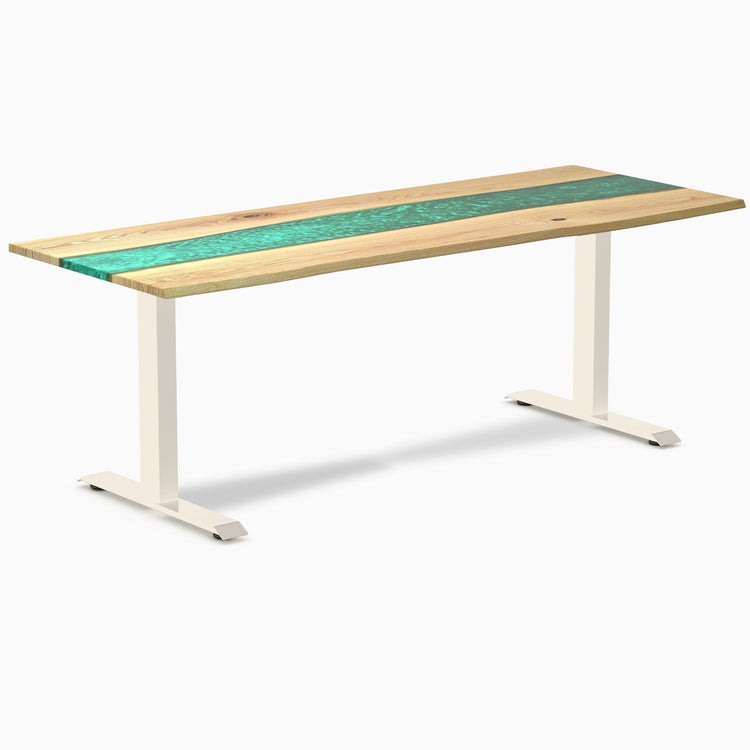 Bureau en bois massif et résine Desky Zero