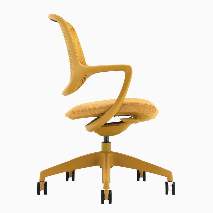 Chaise de bureau ergonomique à dossier bas Desky Evoque